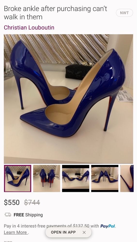 Обувки на висок ток CHRISTIAN LOUBOUTIN .Номер 40