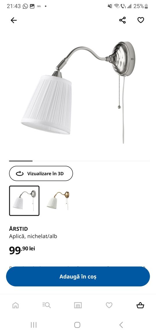 Set 2 aplice ikea