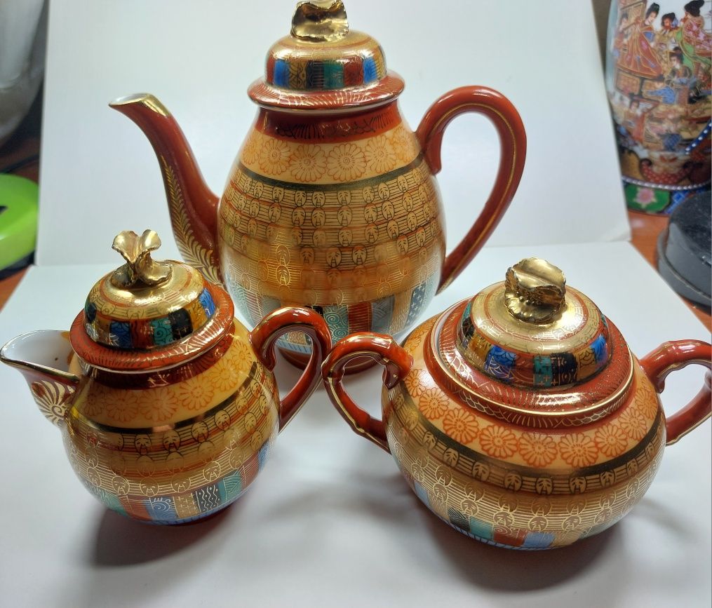 Ceramica portelan Kutani Japonia Arta Orientala
