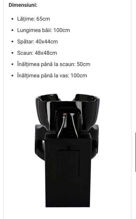 Vând scafa+ scaun coafură