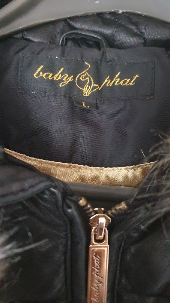 Baby phat , зимно яке естествена кожа