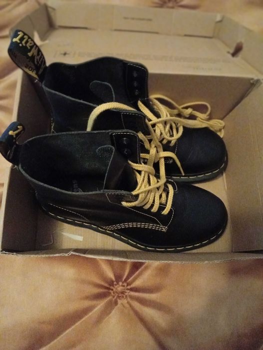 Dr. Martens 1460 Pascal Atlas Ghete masura Eu-41 piele gri inchis