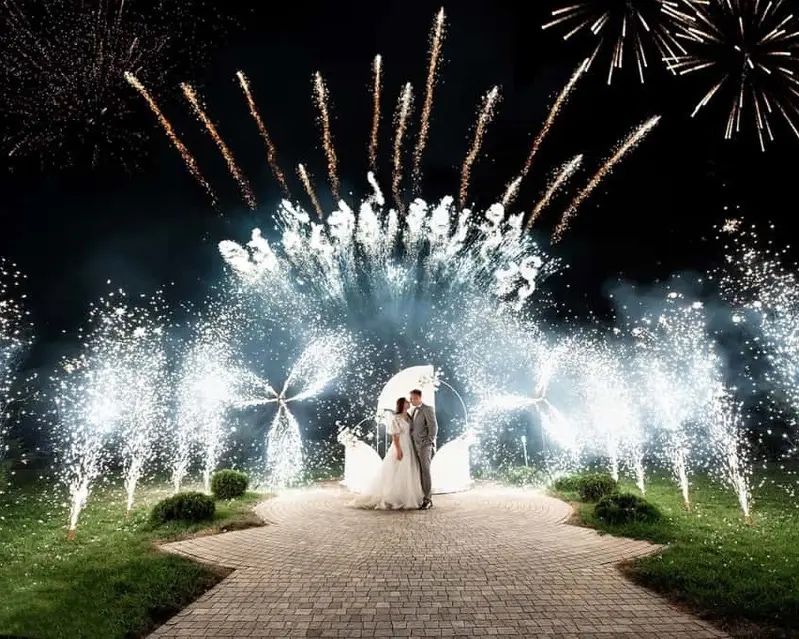 Холодный фонтан Фейерверк 24/7 установка и доставка бесплатно