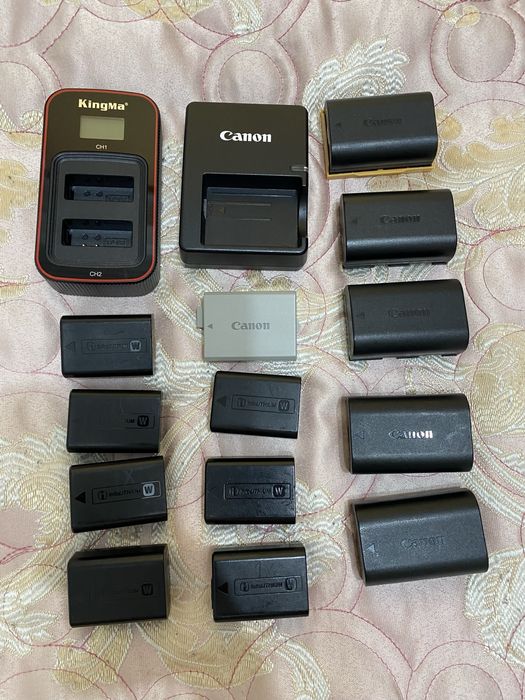 Батарейка NP-FW50 LP-E6 LP-E5 LP-E12