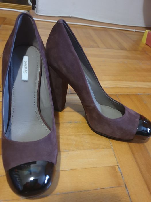 Pantofi eleganti dama piele intoarsa Geox