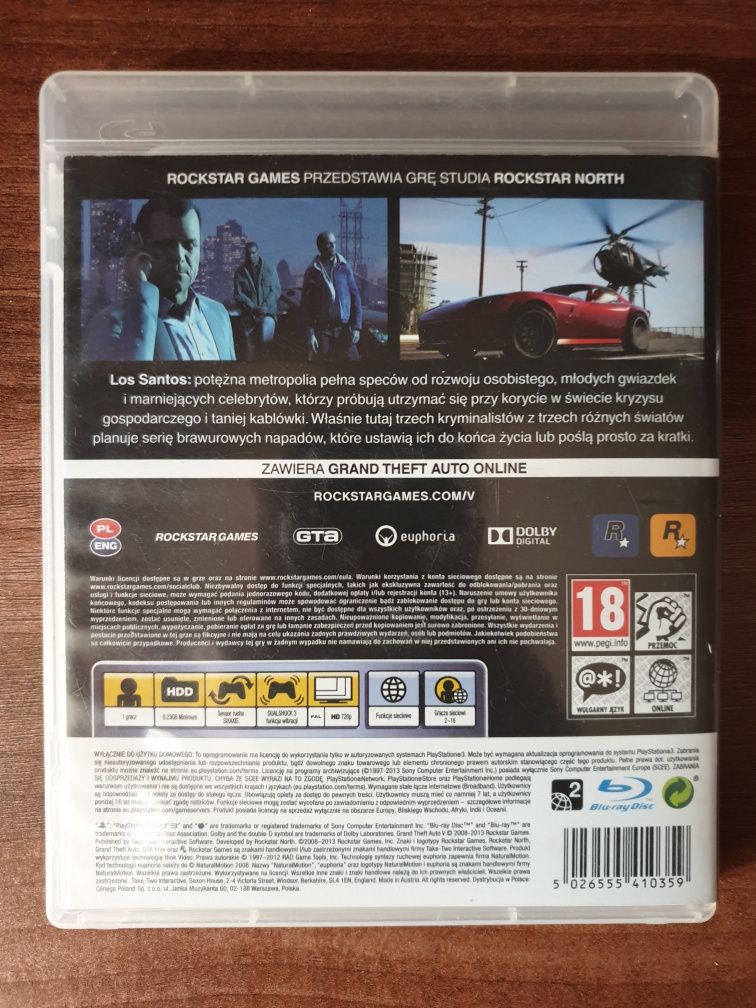 GTA 5/Grand Theft Auto V PS3/Playstation 3