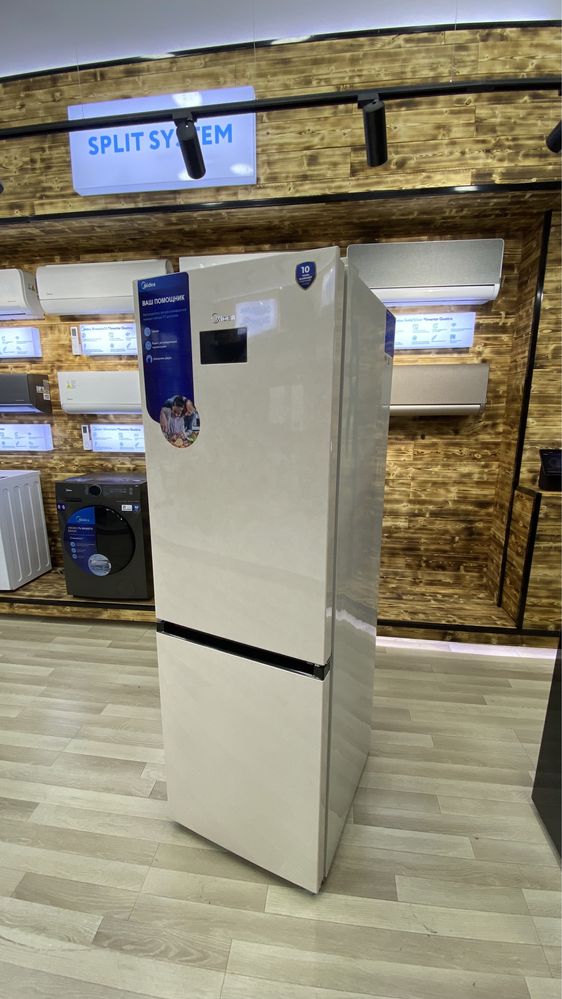 Холодильник Midea модель MDRB470MIE34T (бежевый) на 320 литров