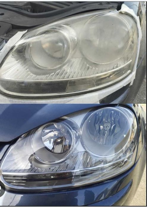 Polișare faruri și polimerizare