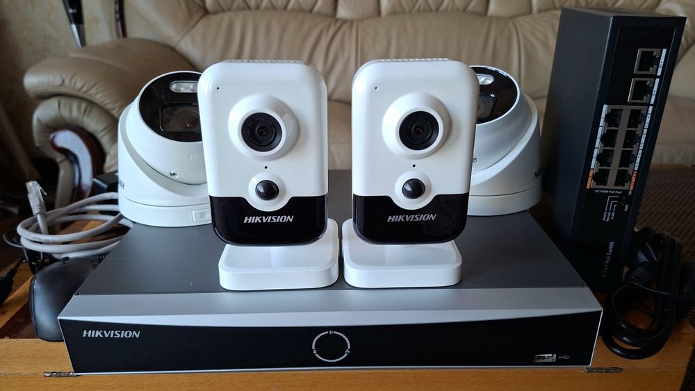 Цифровая система видеонаблюдения DS 7604NXI-K1 в полном комплектации