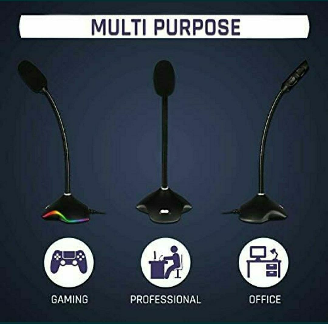 Microfon Klim Rhapsody RGB pt. jocuri desktop USB