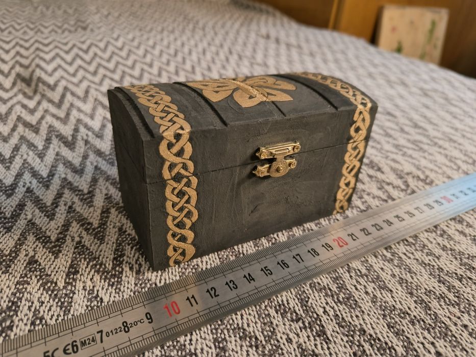 Cadou dnd larp cosplay cutie lemn decorata