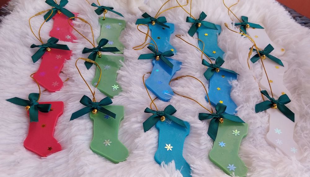 Бюджетни коледни подаръчета Изработени от ароматни сапунчета