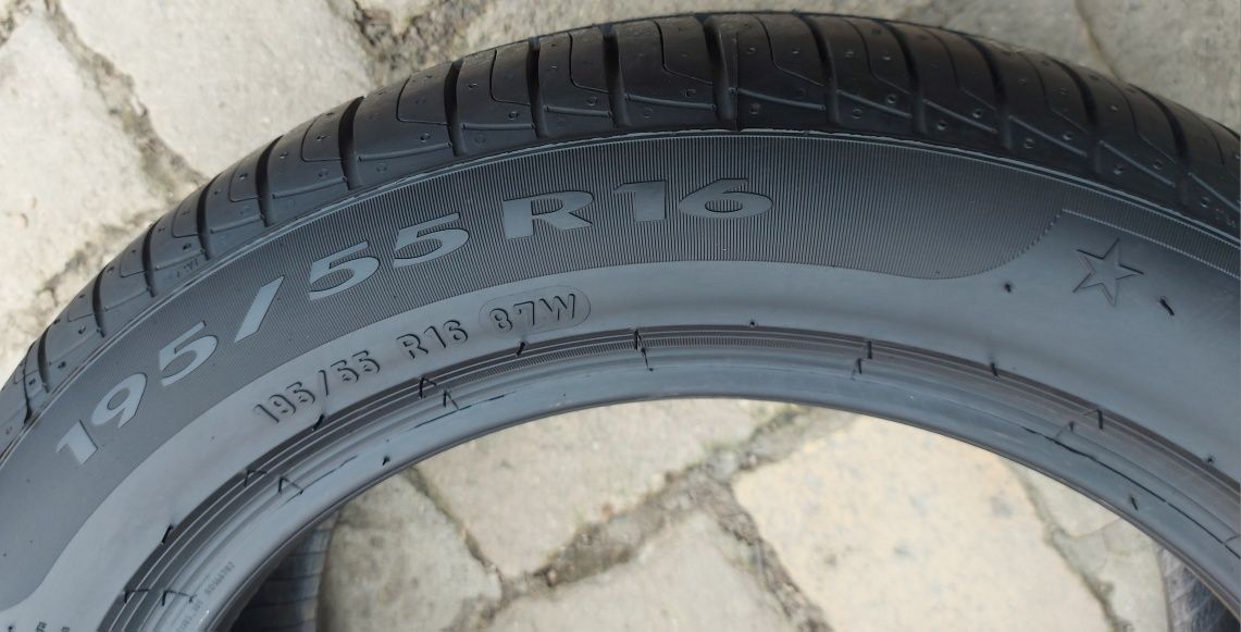 Set 2buc 195/55 R16 87W Pirelli Cinturato P7 *BMW RFT RSC vară