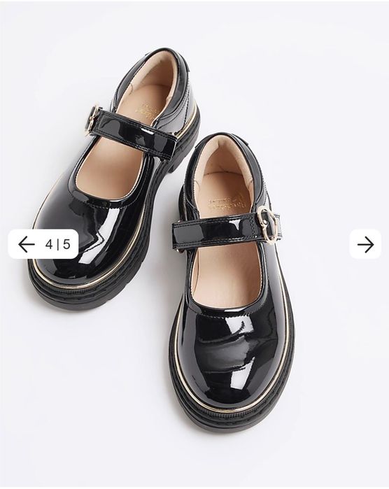 Детски лачени лоуфъри River Island