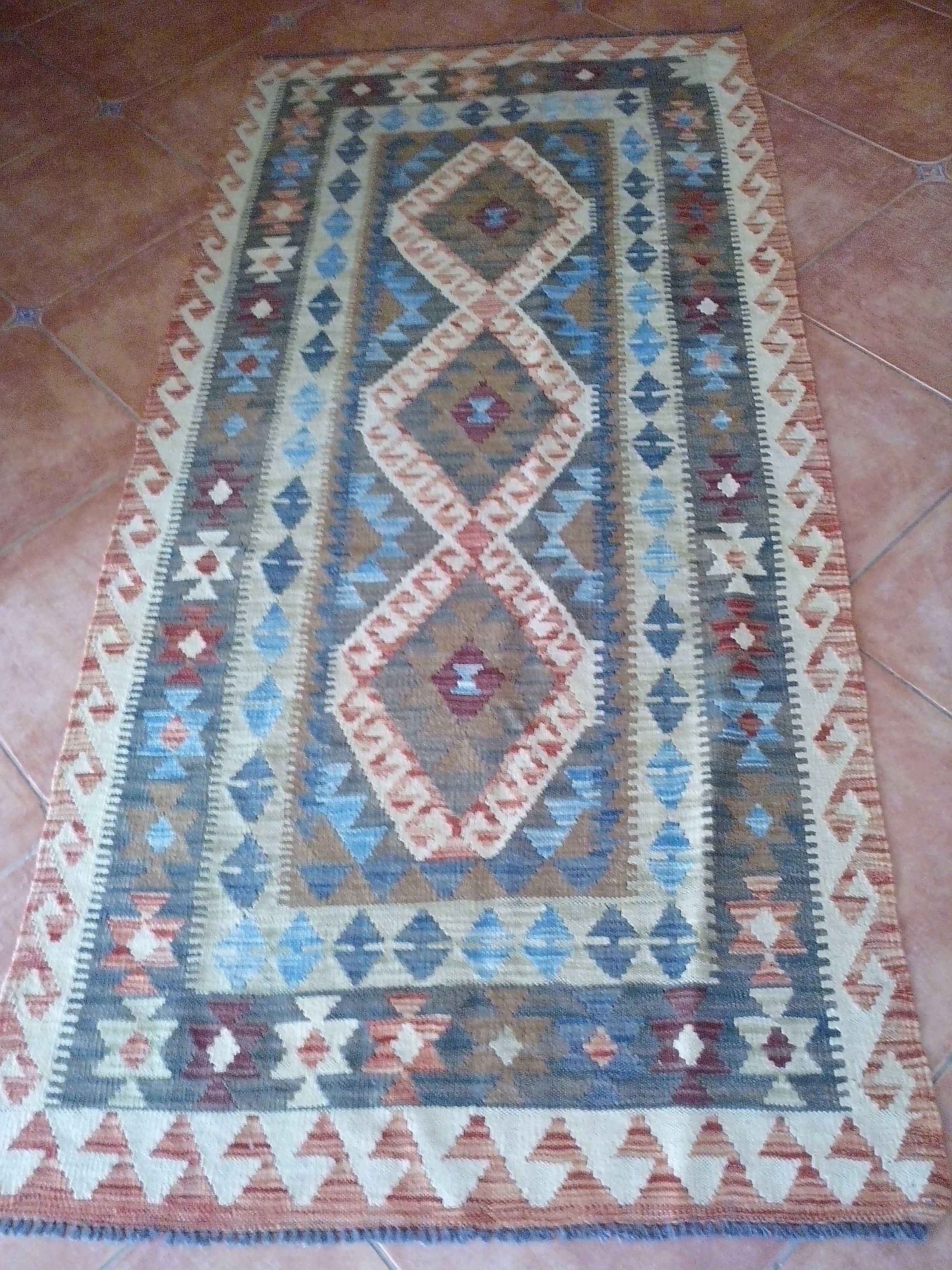 covor lana,tesut manual,Chilim Afghan Old style,covor rustic,natural