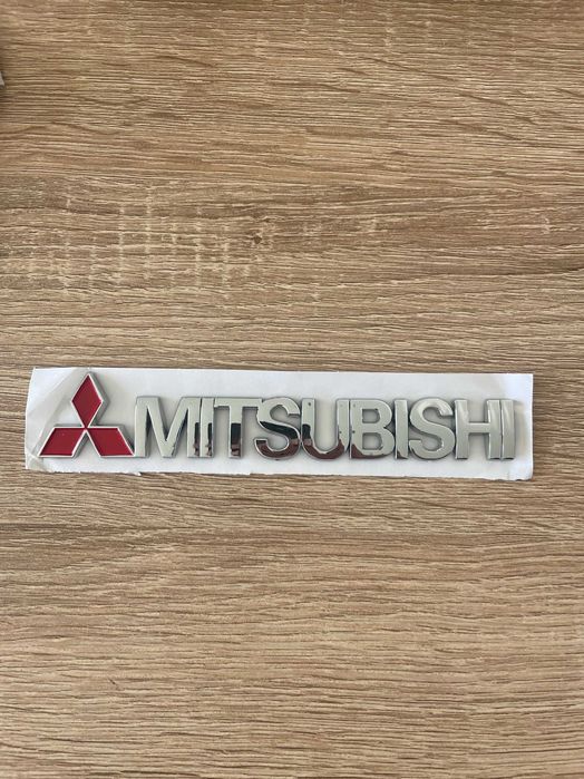 Емблема надпис (лого) MITSUBISHI мицубиши,хром