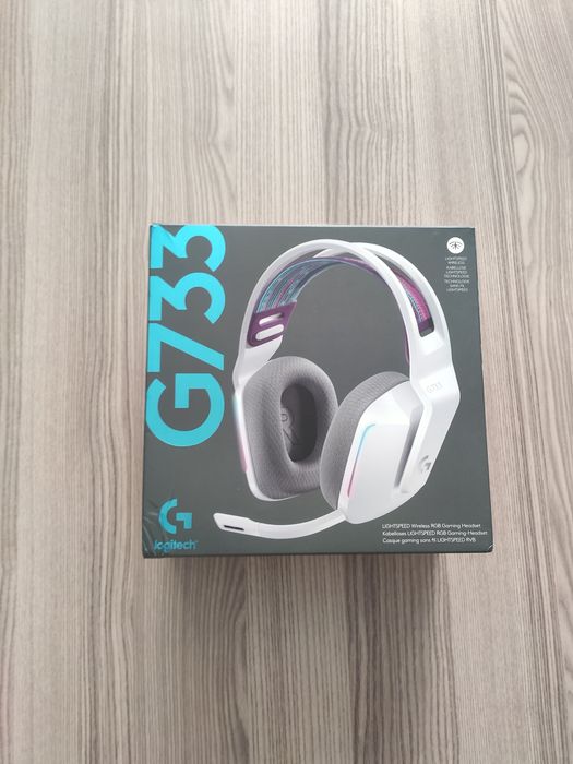 Logitech G733 White – безжични геймърски слушалки (Lightspeed)