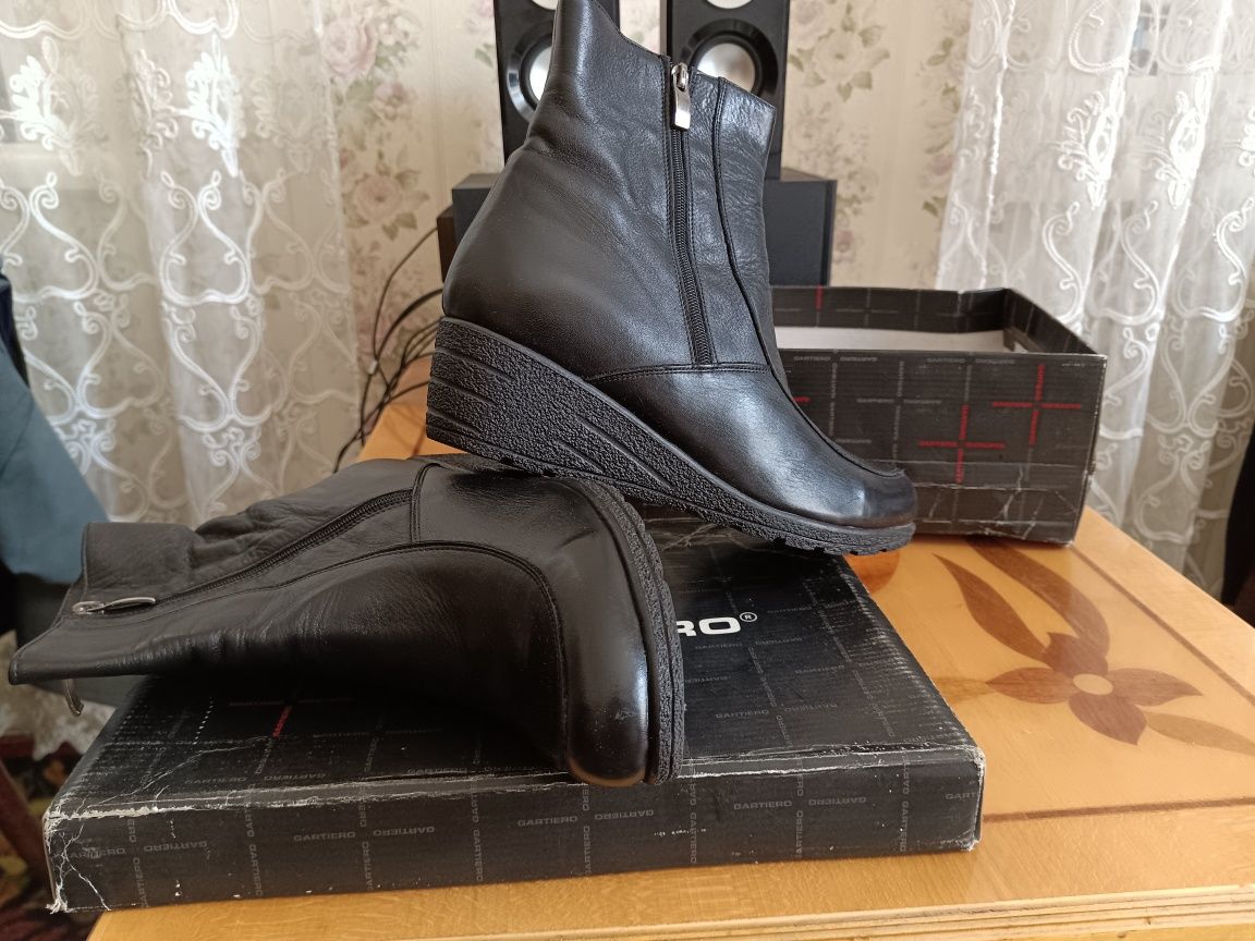 Сапоги кожаные теплые Турция