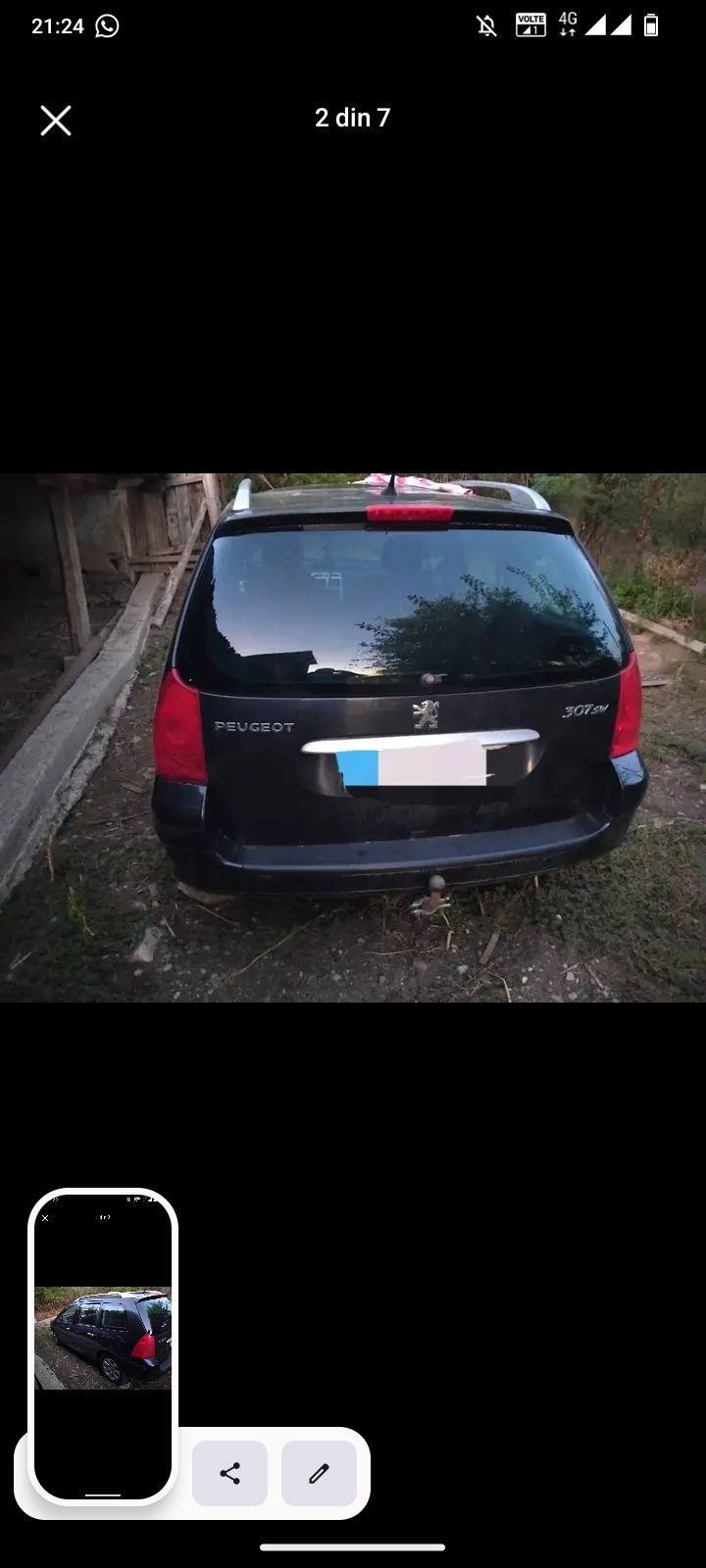 Vând Peugeot anul 2003