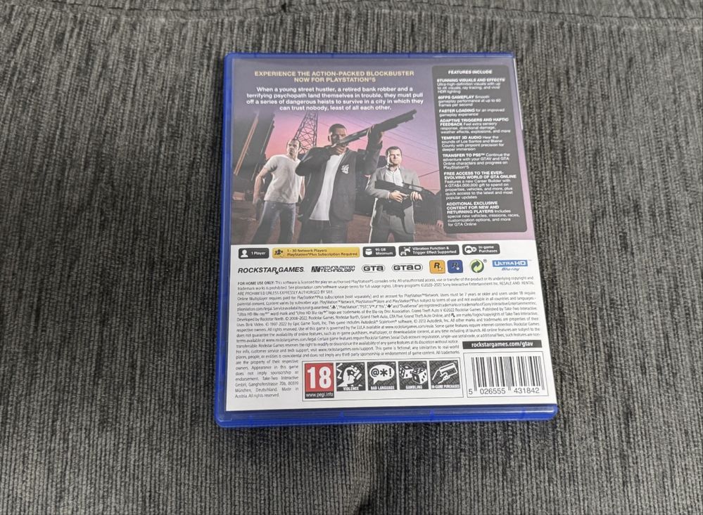 КАТО НОВА Grand Theft Auto V ( GTA V ) PS5 / PS 5