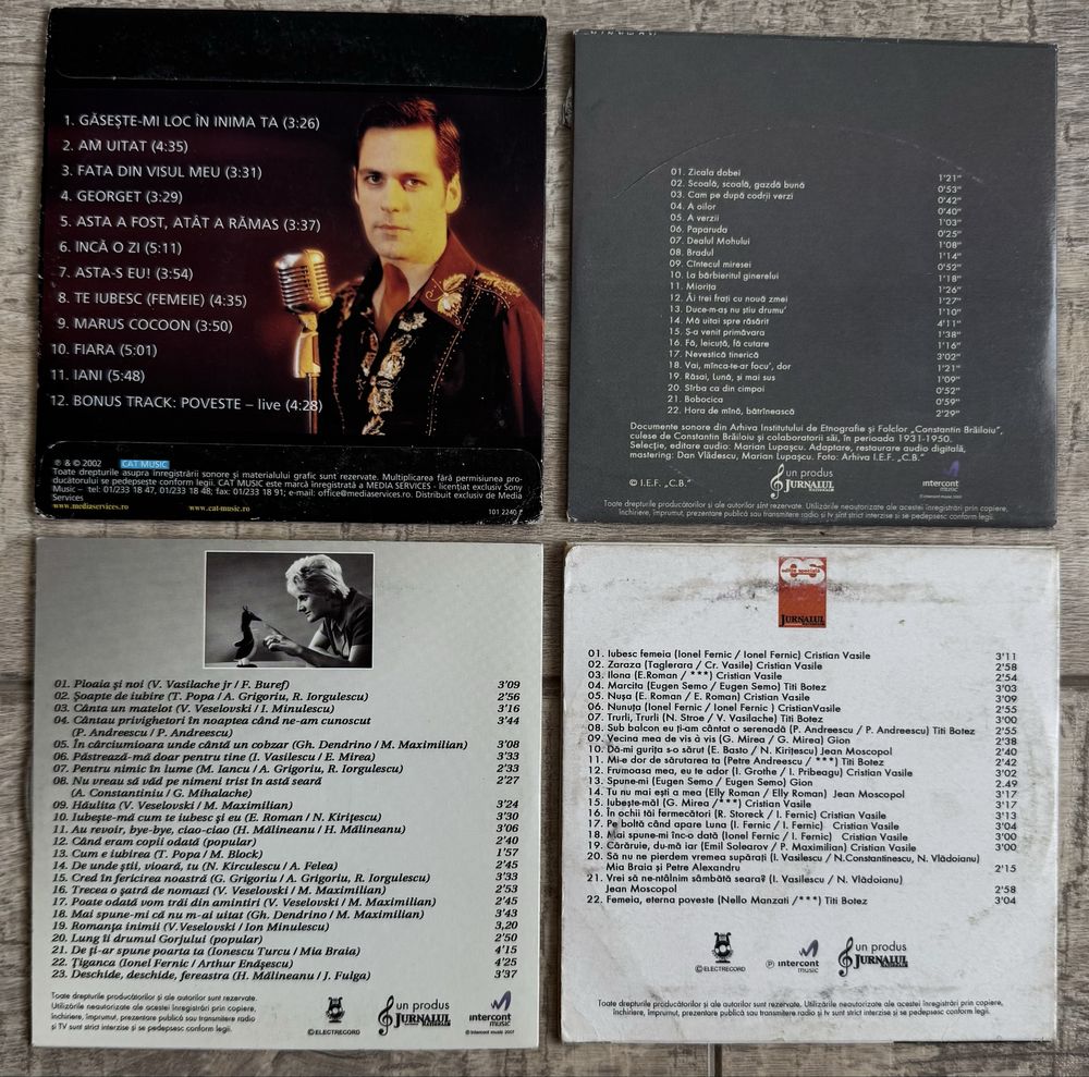 Pachet 4 - 20 cd-uri cu muzica romaneasca