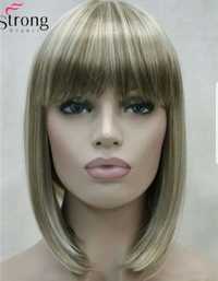 Peruca noua cu eticheta blond suvite bob breton