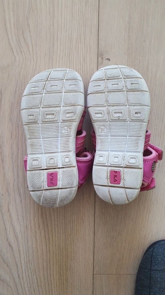 FILA sandale fetite roz marime 25 piele si textil st f buna Curier OLX