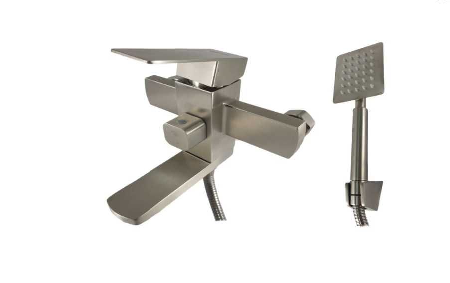 Baterie cada MIXXUS din otel inoxidabil, Monocomanda, Para dus 150cm