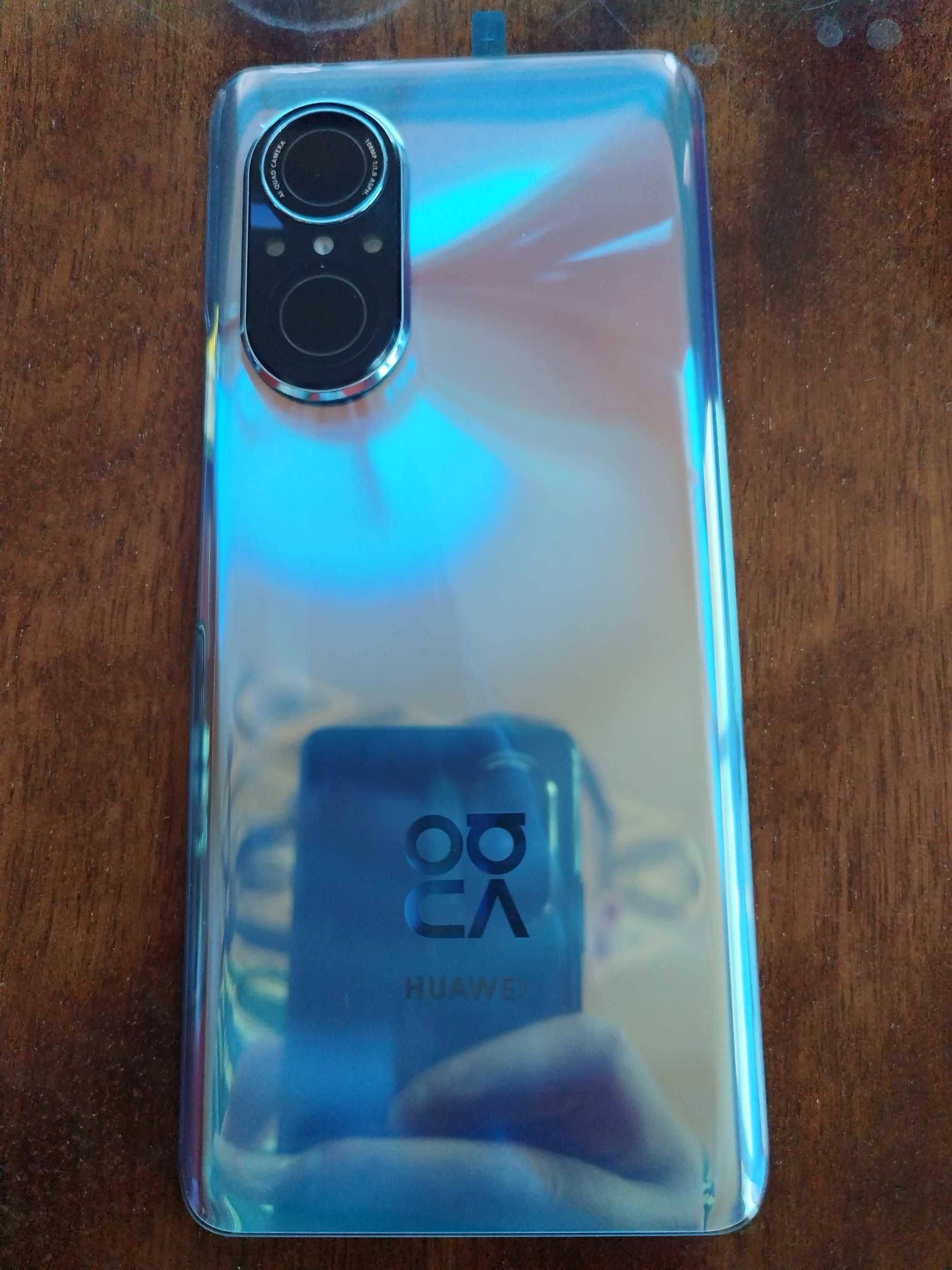 Заден капак с рамка за камера за Huawei Nova 9 SE, Кристално синьо
