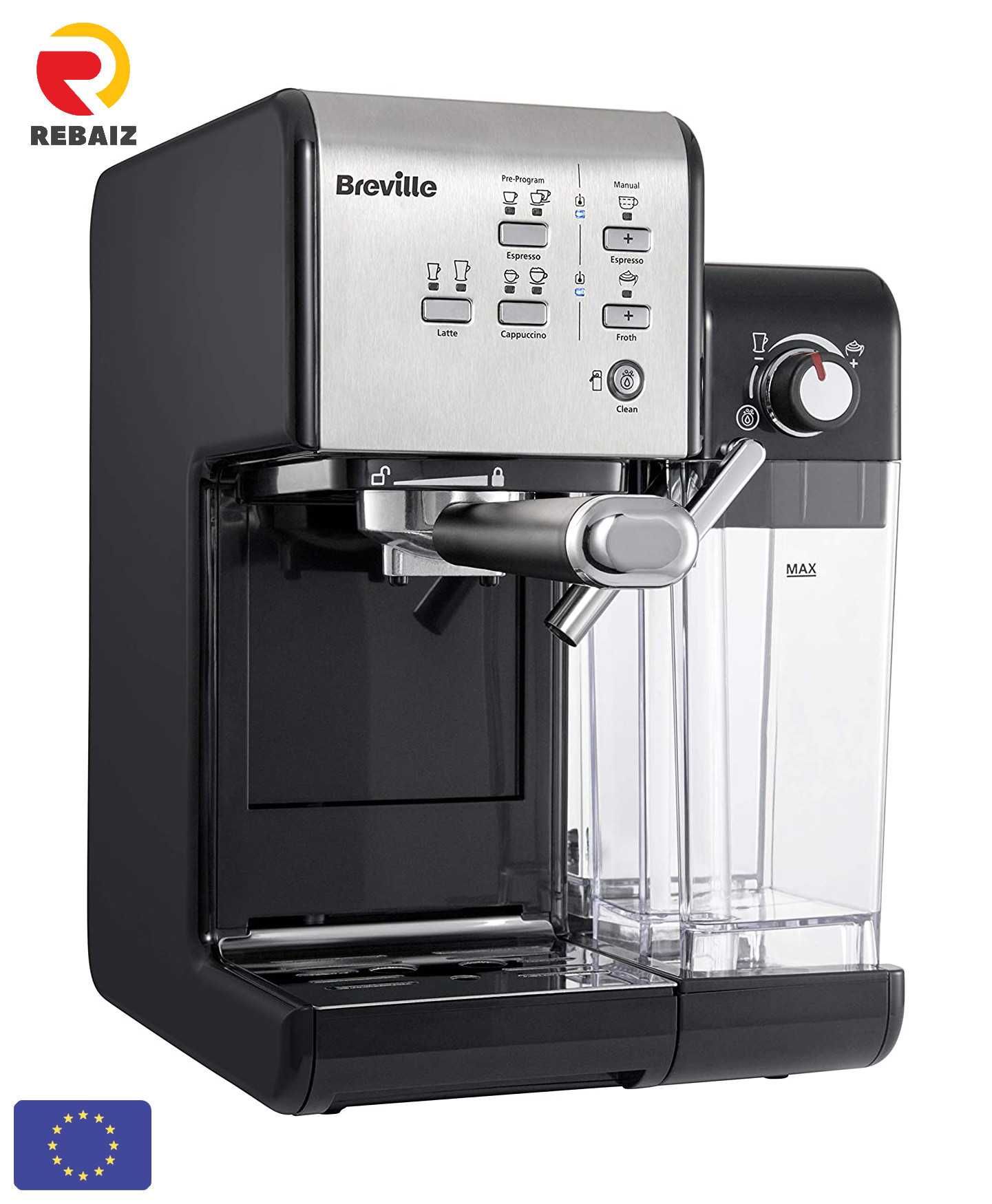 Еспресо и капочино машина Breville VCF108X 19 bar 1050 W