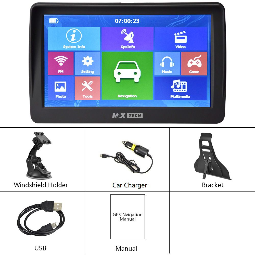 GPS auto Camion/Autoturism/Autocar Ecran tactil Harti Actualizate