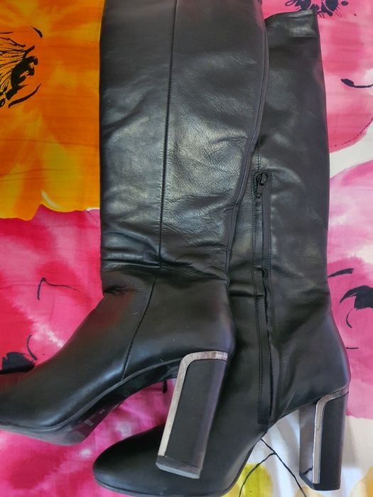 Cizme piele EPICA made în Italia , negre, 38