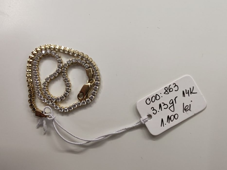 Brățară unisex Aur 14k Gr 3,13 cod 863
