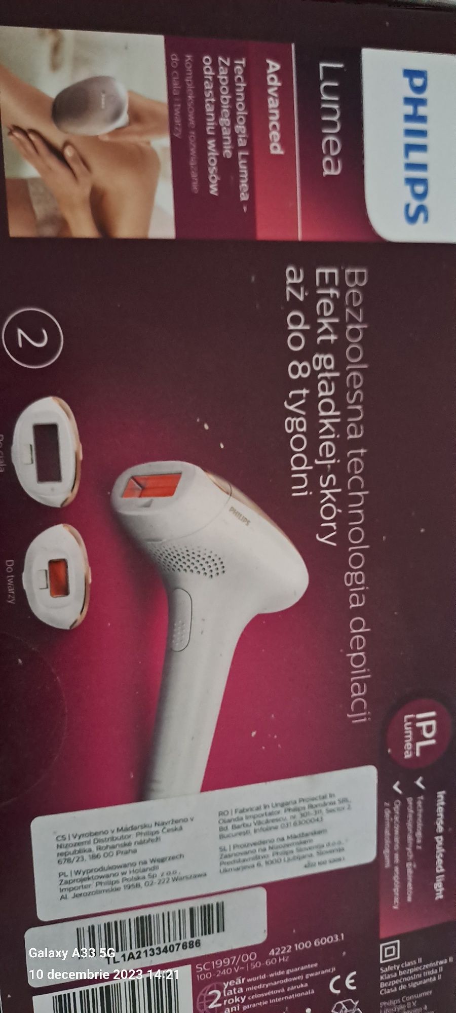 Epilator Philips IPL Lumea Advanced