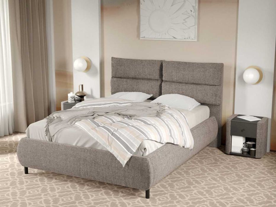 Pat Tapitat Cairo Bej Eden 4 rabatabil cu perne pe spatar