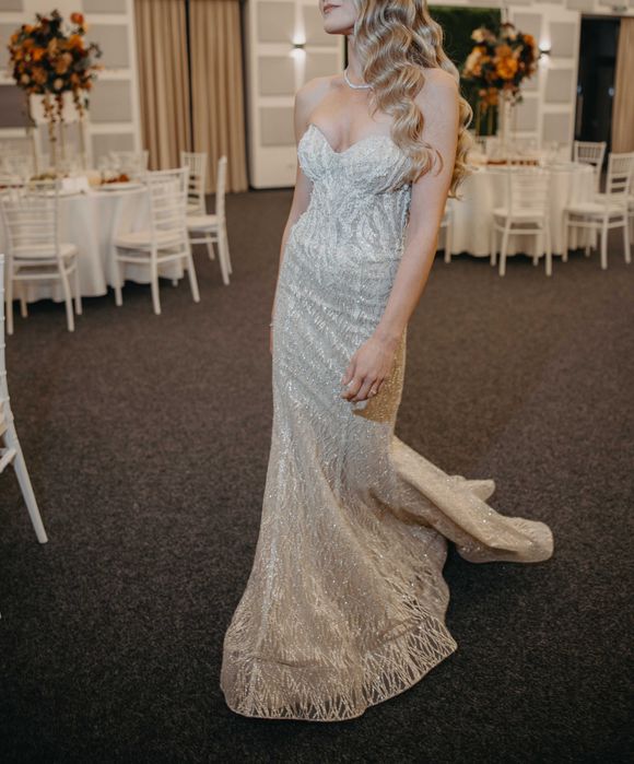 Rochie de mireasa sirena nude