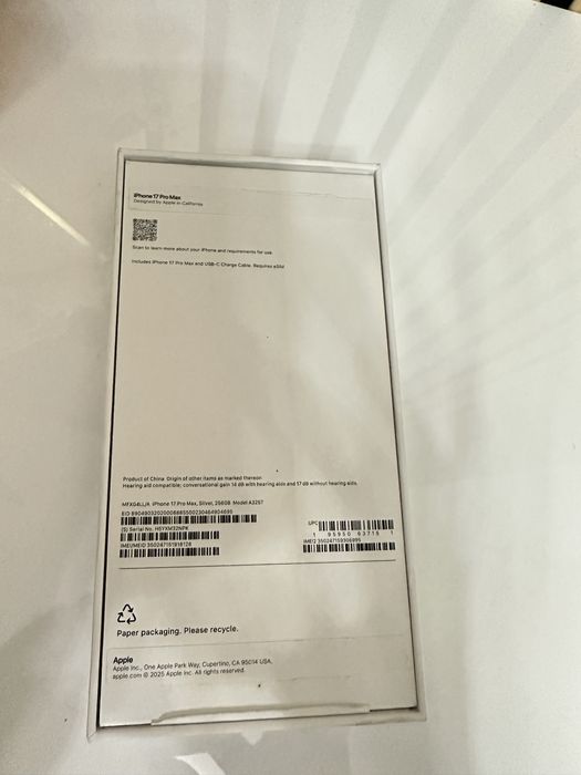 Iphone 17 Pro Max 256 Gb