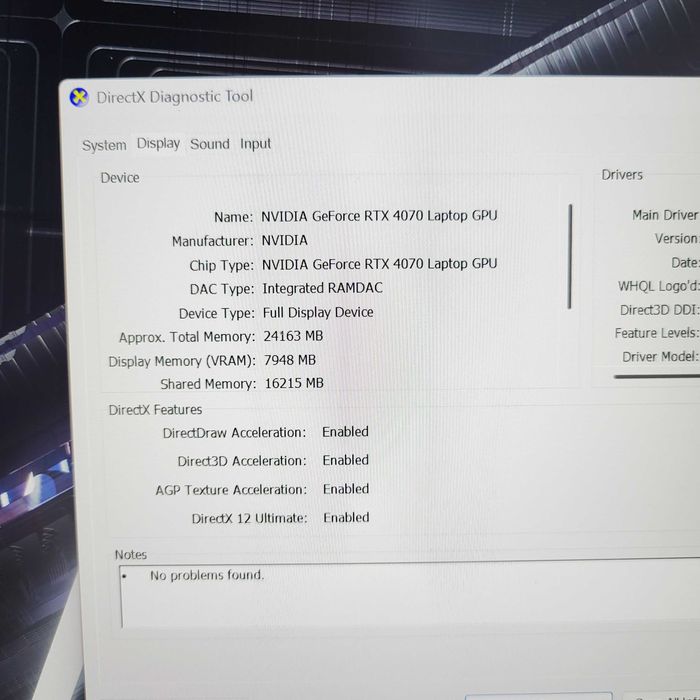 Laptop Gaming AORUS 16X i9-14900HX 32GB  2x1TB SSD Nvidia RTX 4070 8GB