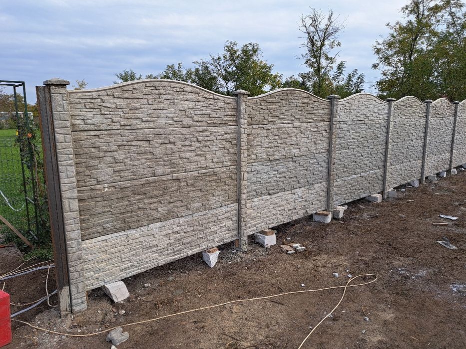 Gard placi beton
