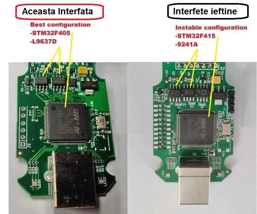 Interfata gama Vag HexV2 Online, ARM STM32F405 Update Masini Noi Vw