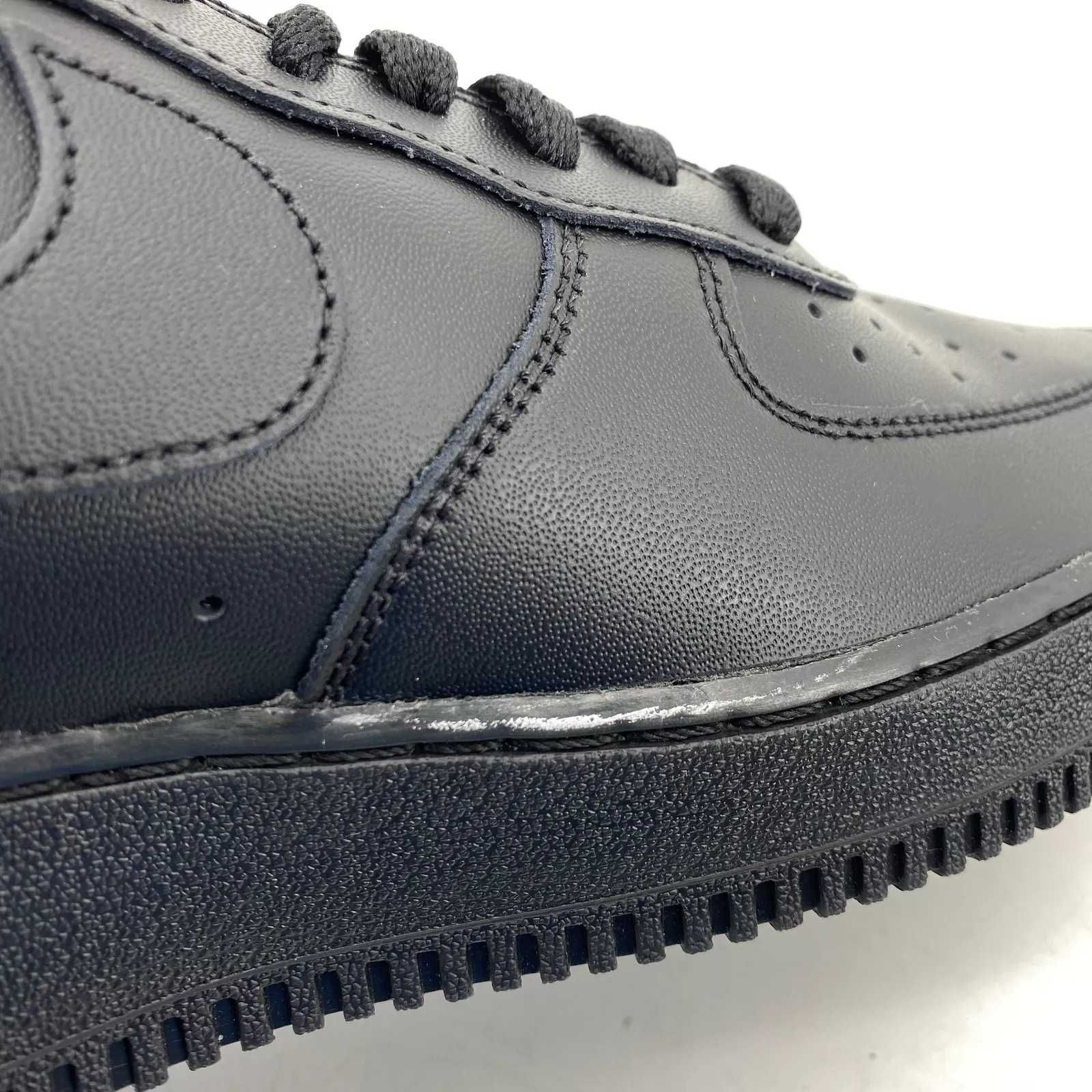 (НАЙ-ПРОДАВАН) Nike Air Force 1 07' Classic Triple Black (36-48 номер)