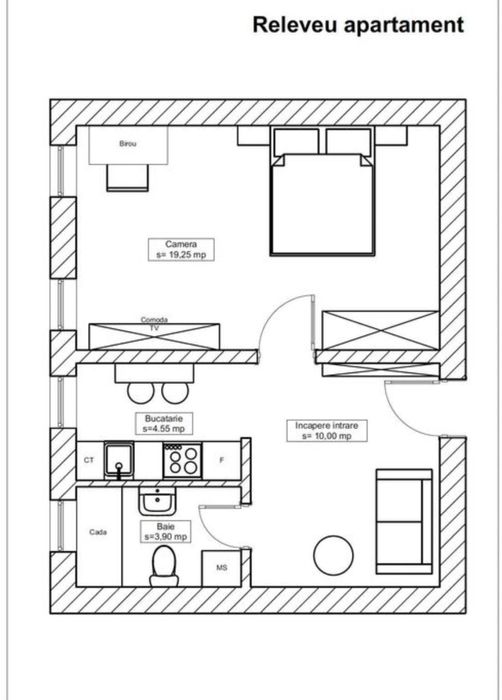 PF Vand apartament cu o camera , Manastur , Aleea Padin