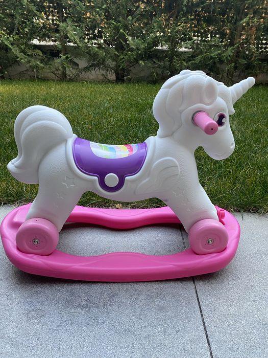 Unicorn balansoar cu roti, 2 in 1 pt. copii 2-4 ani Ride On