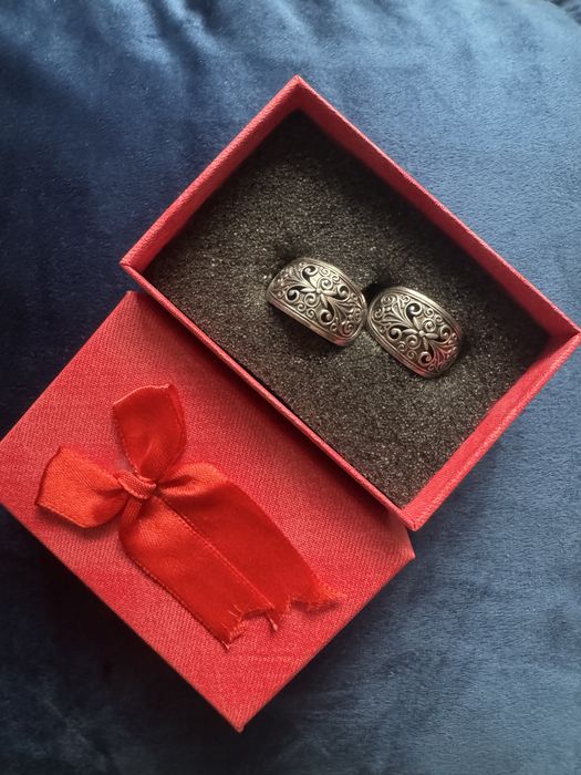 Серьги винтажные, серебро