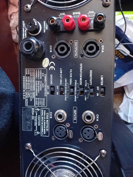 Putere  ZVENTA MA10 dimensiune rack 3U, 2 x 1080 W/8 Ohms (Dezmembrez)