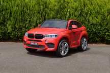 Masinuta electrica pentru 2 copii BMW X6M 2x120W #Rosu