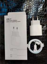 set incarcator fast charge  iPhone adaptor 20w + cablu incarcare