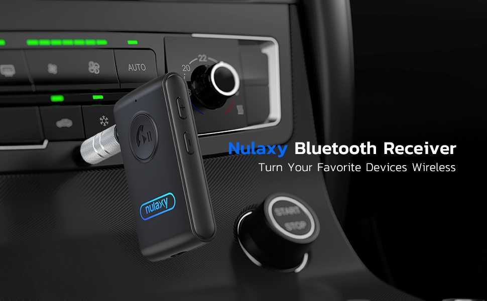 Nulaxy Bluetooth 5.0 трансмитер за телефон,Stereo