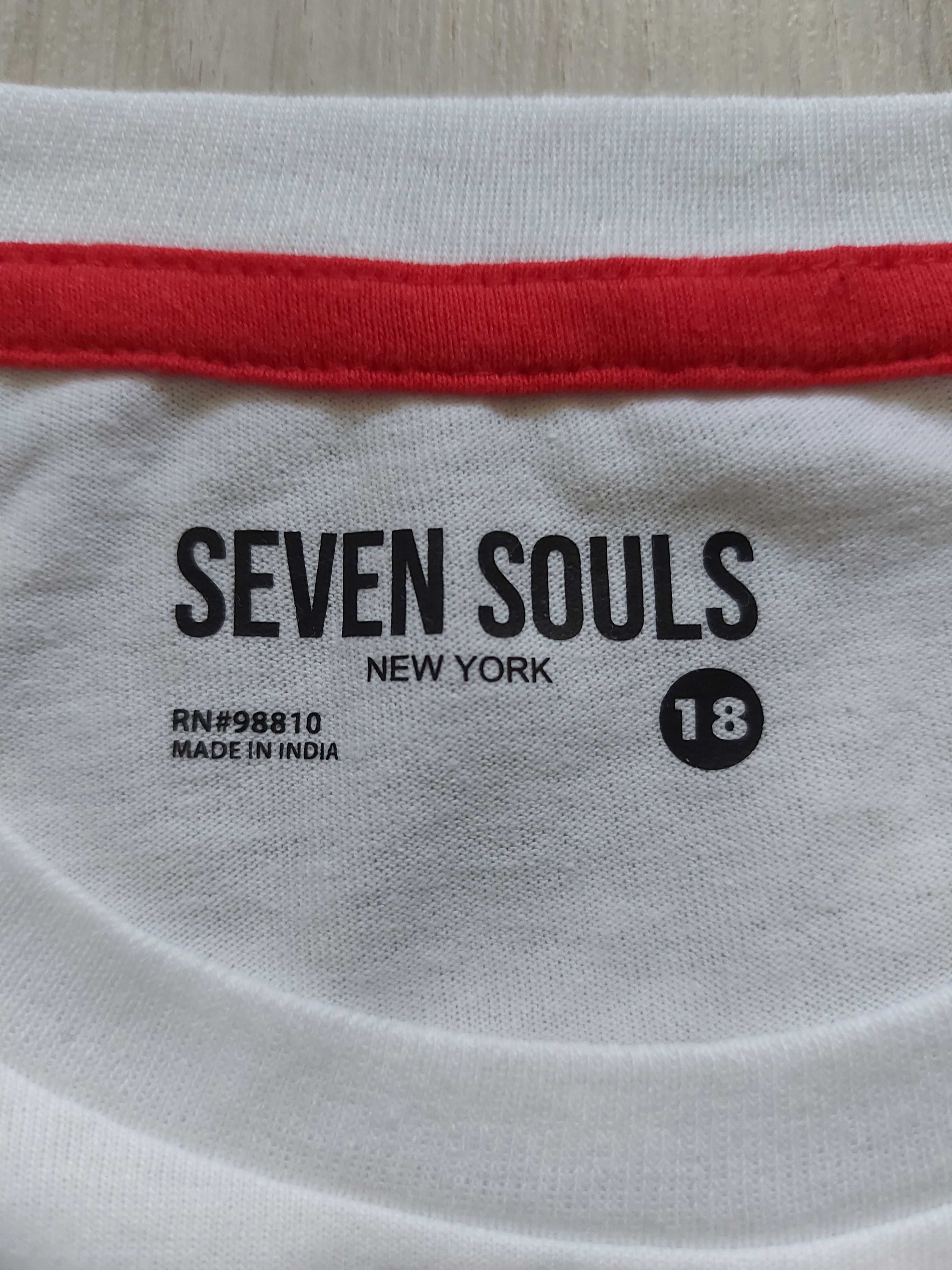 Детска тениска SEVEN SOULS, NY, чисто нова, Размер за 12-14г. дете