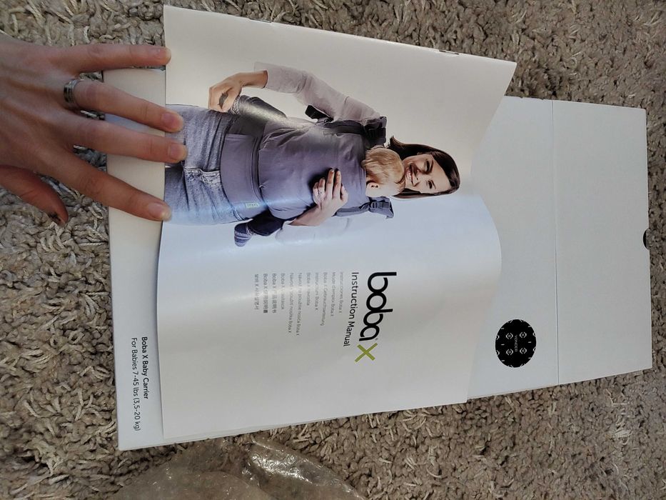 Marsupiu ajustabil ergonomic Boba X Yonder Complet, Bleumarin, 0+ ani